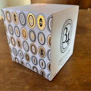 EMPTY BOX ONLY. Original box for Diptyque 600g 34 Boulevard St. Germain candle.